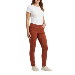 Code Bleu Burnt Orange High-Rise Slim Jeans